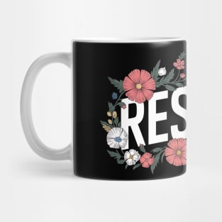 Resist Floral Protest Trump Anti Trump Mug